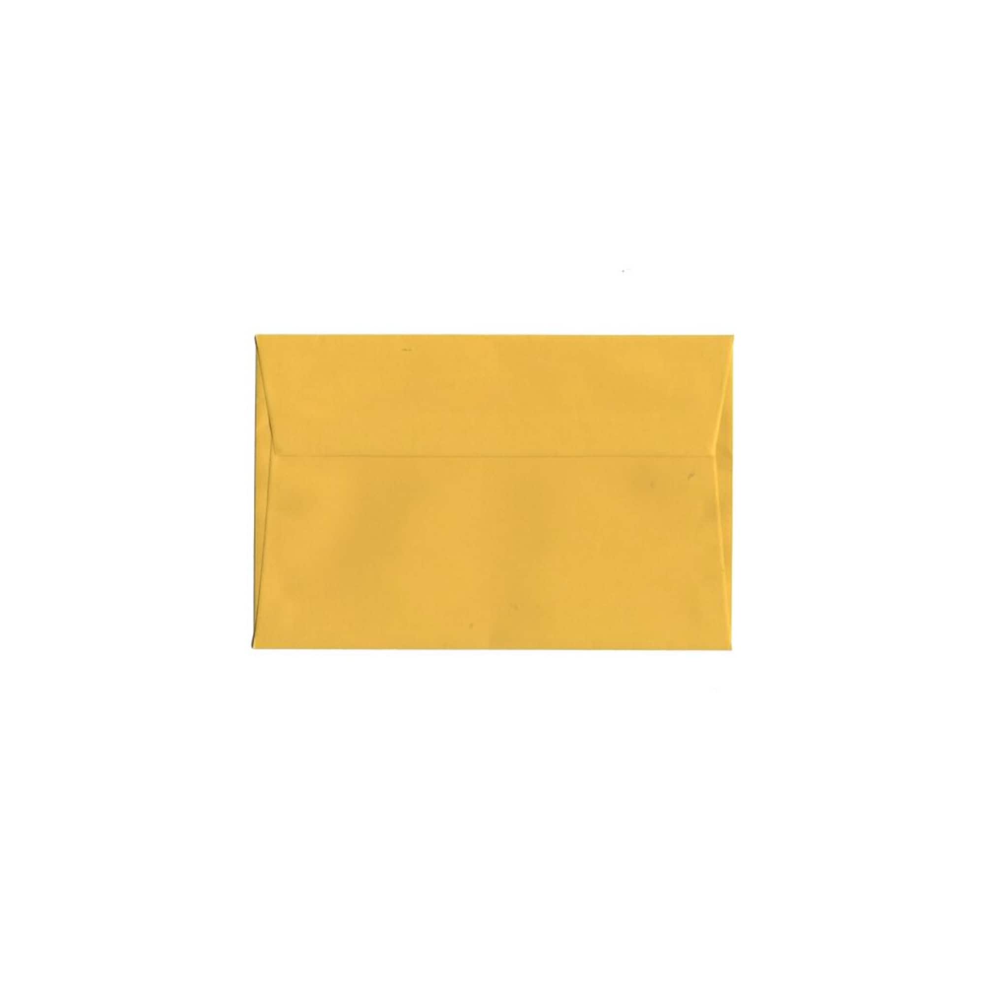 JAM Paper 6" x 9" Sunflower Yellow Paper Booklet Envelopes, 25ct.